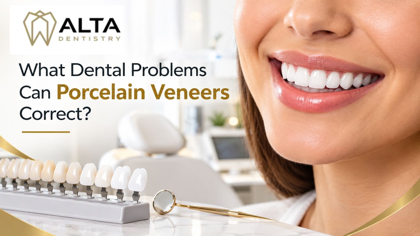 What Dental Problems Can Porcelain Veneers Correct?